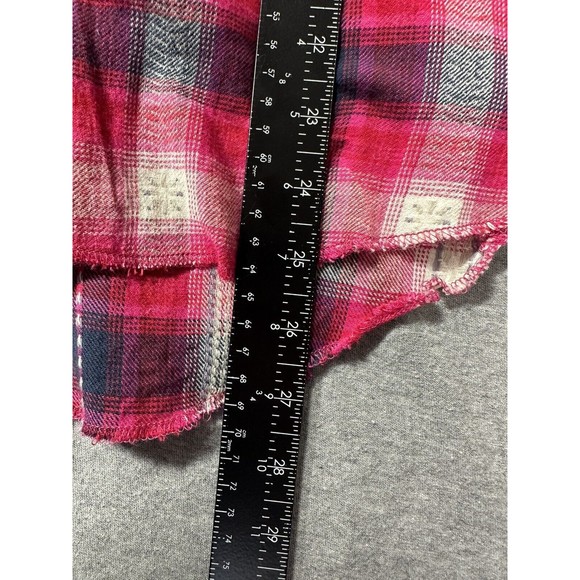 Ivy Jane Plaid Pearl‎ Snap Pink Long Sleeve NWT Small Western - Picture 4 of 5